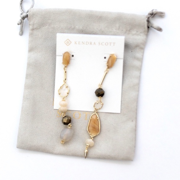 Kendra Scott Cosette earrings in Ivory Mix & Gold - Picture 1 of 2